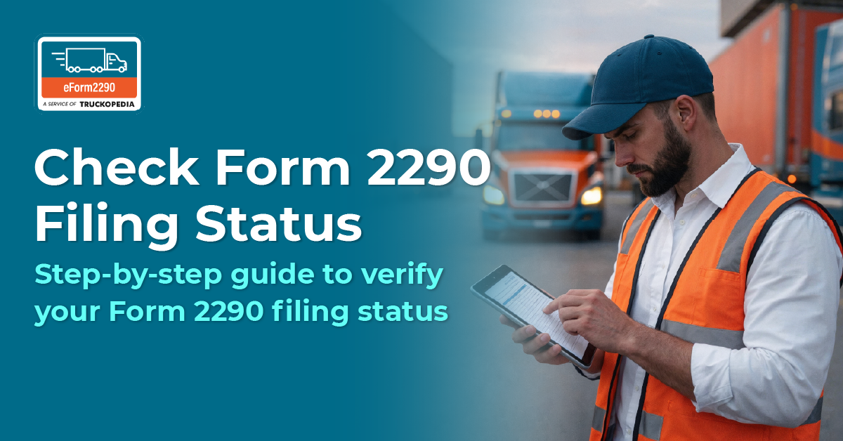 Check Form 2290 Filing Status