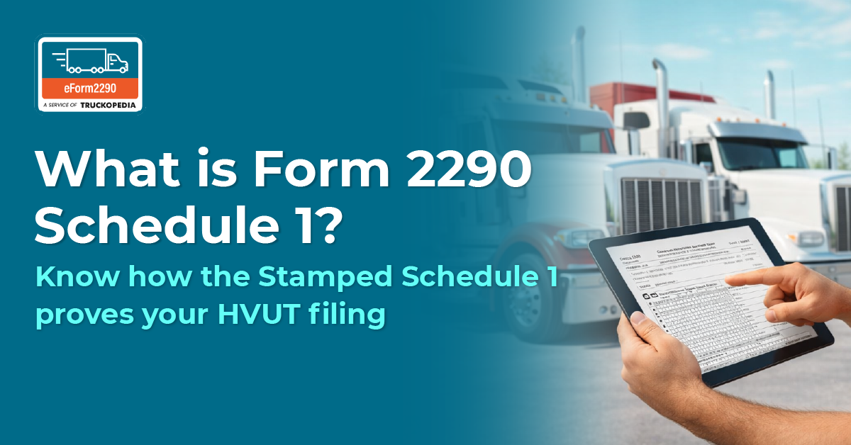 What is Form 2290 Schedule 1