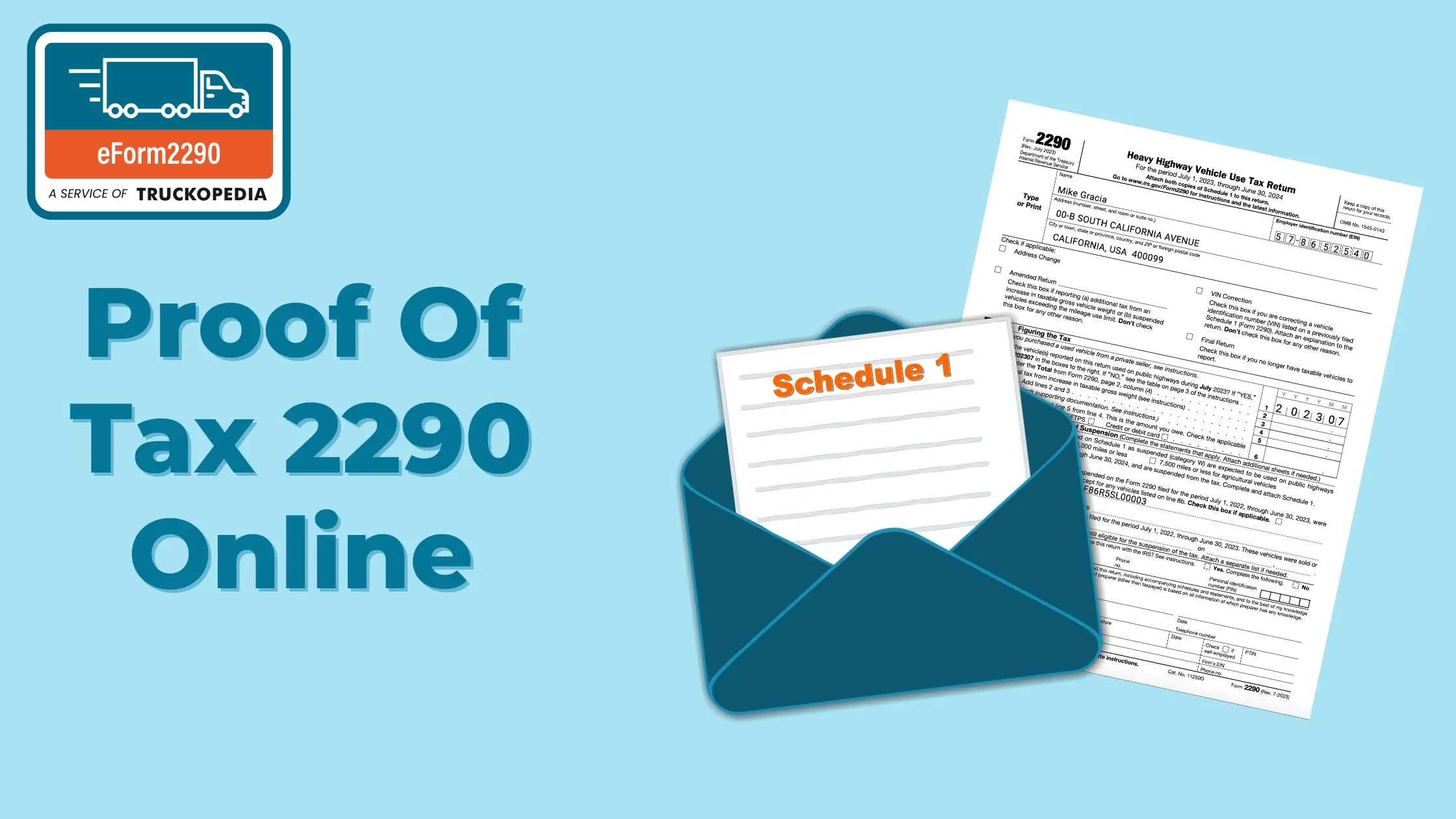 Proof of Tax 2290